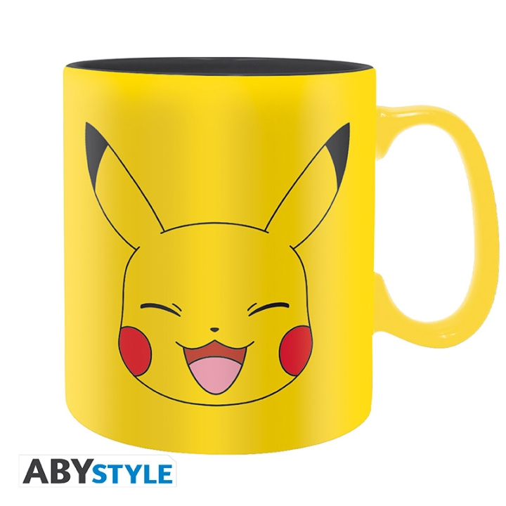 Abysse Pokemon Mok - Pikachu Gezicht - 460 ml in de groep SPORT, VRIJE TIJD & HOBBY / Leuke dingen / Bekers bij TP E-commerce Nordic AB (D21992)