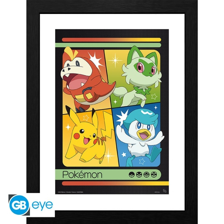 Abysse Scarlet & Violet Starters ingelijste print - 30,5 x 40,6 cm in de groep SPORT, VRIJE TIJD & HOBBY / Leuke dingen / Verzamelobjecten bij TP E-commerce Nordic AB (D22007)