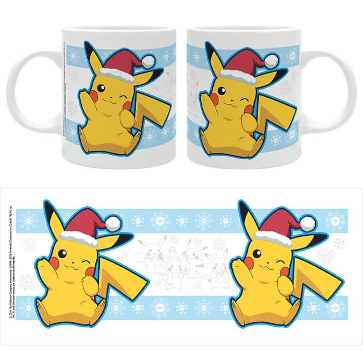 Abysse Pikachu kerstmok - 320 ml in de groep SPORT, VRIJE TIJD & HOBBY / Leuke dingen / Bekers bij TP E-commerce Nordic AB (D22013)