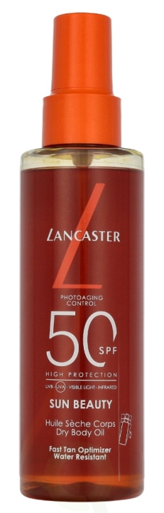 Lancaster Sun Beauty Fast Tan Optimizer Satin Dry Oil High Protection SPF50 150 ml in de groep BEAUTY & HEALTH / Huidsverzorging / Zonnebank / Zonnebescherming bij TP E-commerce Nordic AB (D22054)