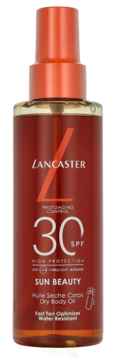 Lancaster Sun Beauty Fast Tan Optimizer Satin Dry Oil High Protection SPF30 150 ml in de groep BEAUTY & HEALTH / Huidsverzorging / Zonnebank / Zonnebescherming bij TP E-commerce Nordic AB (D22055)