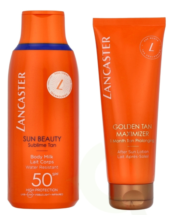 Lancaster My Sun Routine Duo SPF50 Kit 300 ml Sun Beauty Body Milk SPF50 175 ml/Golden Tan Maximizer 125 ml in de groep BEAUTY & HEALTH / Huidsverzorging / Zonnebank / Zonnebescherming bij TP E-commerce Nordic AB (D22057)