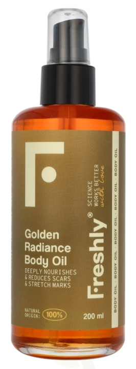 Freshly Cosmetics Golden Radiance Body Oil 200 ml in de groep BEAUTY & HEALTH / Huidsverzorging / Lichaamsverzorging / Body lotion bij TP E-commerce Nordic AB (D22063)