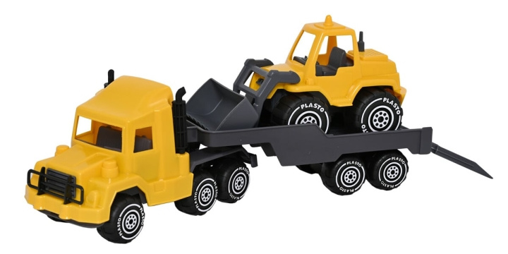Plasto Low Boy & Voorlader - 47 cm (1645000BOX) in de groep SPEELGOED, KINDER- & BABYPRODUCTEN / Speelgoed / Speelgoedauto\'s bij TP E-commerce Nordic AB (D22159)