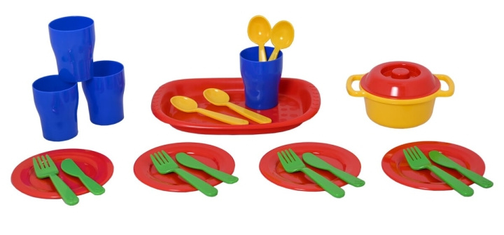 Plasto Eetset - 23 delen (2969000) in de groep SPEELGOED, KINDER- & BABYPRODUCTEN / Speelgoed / Speelset bij TP E-commerce Nordic AB (D22160)
