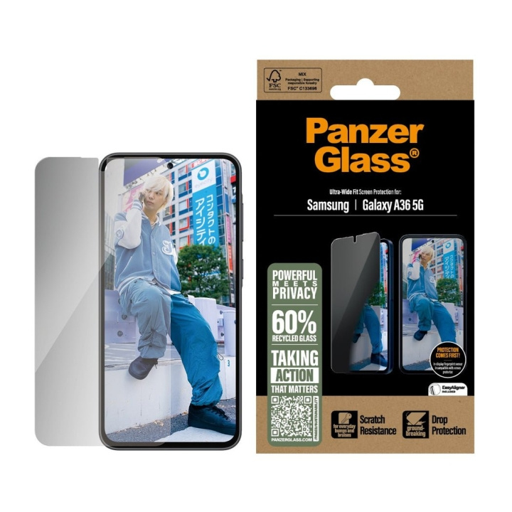 Panzer Glas - Privacy Screen Protector Galaxy nieuwe A35 5G Ultra UWF in de groep SMARTPHONE & TABLETS / Mobielbescherming / Samsung bij TP E-commerce Nordic AB (D22213)
