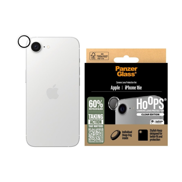 PanzerGlass Hoops- Cameralensbeschermer - iPhone 16e in de groep SMARTPHONE & TABLETS / Mobielbescherming / Apple / iPhone 16 bij TP E-commerce Nordic AB (D22231)