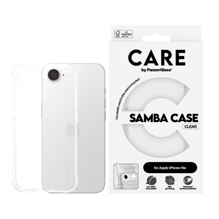 PanzerGlass CARE by PanzerGlass - Etui - Transparant - iPhone 16e in de groep SMARTPHONE & TABLETS / Mobielbescherming / Apple / iPhone 16 bij TP E-commerce Nordic AB (D22237)