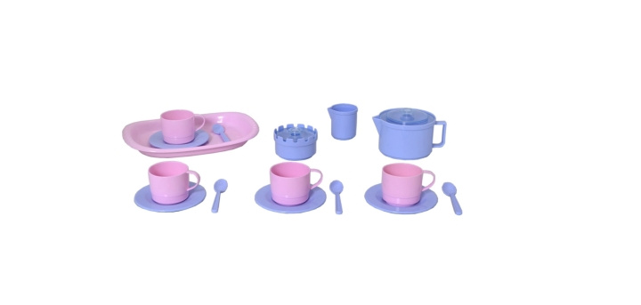 Plasto Koffieset - 18 delig (2900000ROS) in de groep SPEELGOED, KINDER- & BABYPRODUCTEN / Speelgoed / Speelset bij TP E-commerce Nordic AB (D22307)