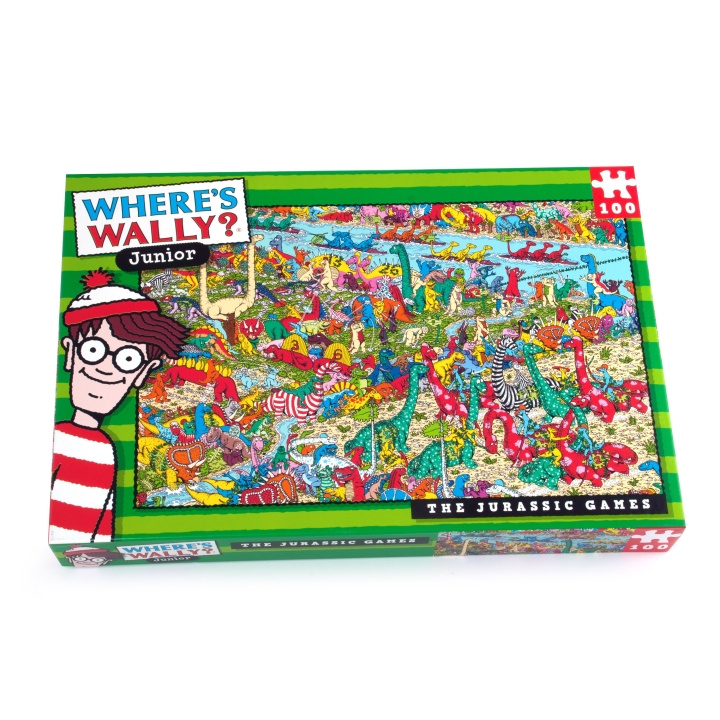 University Games Where\'s Wally - Jurassic 100 stukjes (710-5965) in de groep SPEELGOED, KINDER- & BABYPRODUCTEN / Speelgoed / Kinderpuzzel bij TP E-commerce Nordic AB (D22320)
