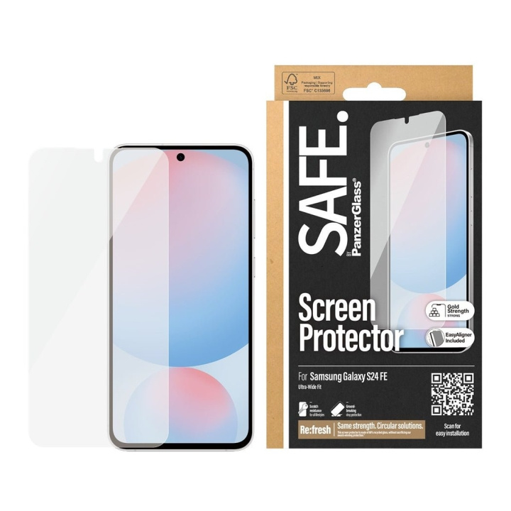 PanzerGlass SAFE by PanzerGlass - Screen Protector - Samsung Galaxy S24 FE in de groep SMARTPHONE & TABLETS / Mobielbescherming / Samsung bij TP E-commerce Nordic AB (D22335)