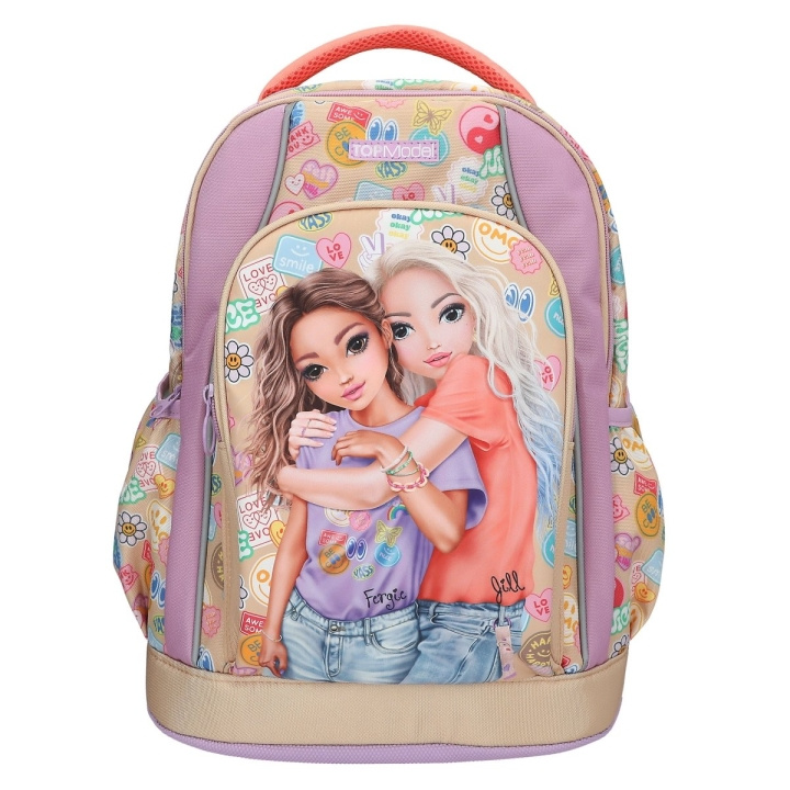 TOPModel School Rugzak GIRL POWER - Beige, Lila en Koraal (413285) in de groep SPEELGOED, KINDER- & BABYPRODUCTEN / Reizen / Kindertassen / Rugzakken bij TP E-commerce Nordic AB (D22336)