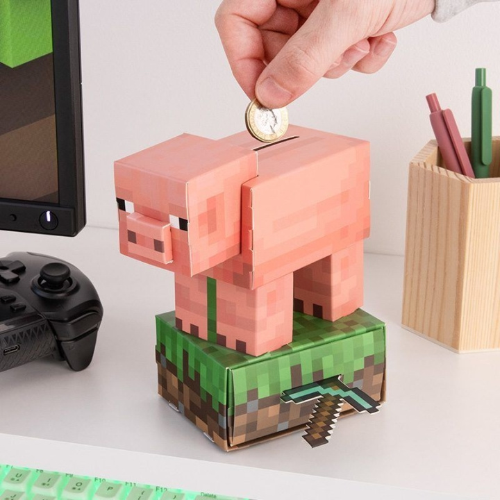 Paladone Minecraft Varken Bouw je Eigen Spaarpot Kit in de groep SPORT, VRIJE TIJD & HOBBY / Leuke dingen / Leuke dingen bij TP E-commerce Nordic AB (D22385)