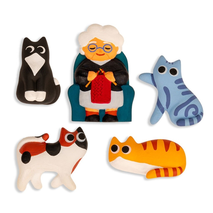 Kikkerland Kat Lady Magneten in de groep SPEELGOED, KINDER- & BABYPRODUCTEN / Speelgoed / Figuren, Miniaturen & accessoires bij TP E-commerce Nordic AB (D22460)