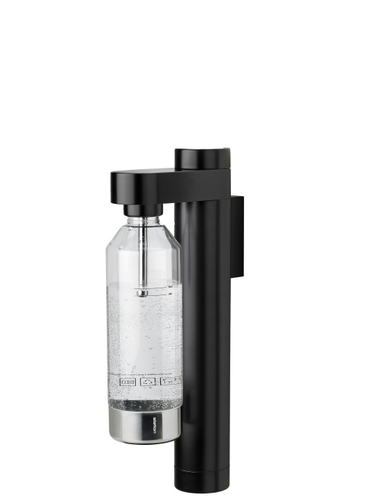 Stelton Brus wandzwavelfles (zwart) in de groep HUISHOUDEN & TUIN / Huishoudelijke apparaten / Water & Sap / Carbonatatiemachines / Carbonatatiemachines bij TP E-commerce Nordic AB (D22528)