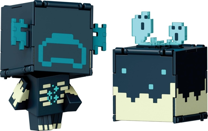 MINECRAFT Mob Head Minis Flipping Figs - Warden & Sculk Katalysator in de groep SPEELGOED, KINDER- & BABYPRODUCTEN / Speelgoed / Figuren, Miniaturen & accessoires bij TP E-commerce Nordic AB (D22534)