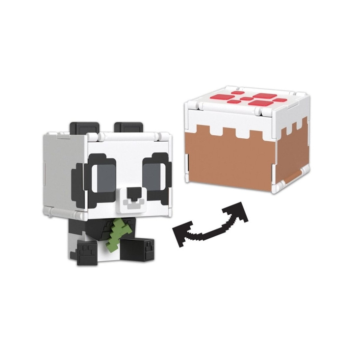 MINECRAFT Mob Head Minis Flipping Figs - Panda & Cake in de groep SPEELGOED, KINDER- & BABYPRODUCTEN / Speelgoed / Figuren, Miniaturen & accessoires bij TP E-commerce Nordic AB (D22536)