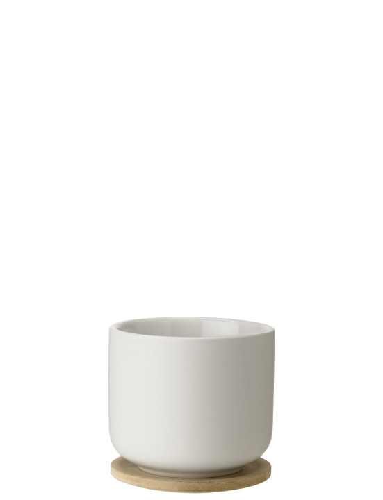 Stelton Theo Beker met Onderzetter 0,2 L (Zand) in de groep SPORT, VRIJE TIJD & HOBBY / Leuke dingen / Bekers bij TP E-commerce Nordic AB (D22545)