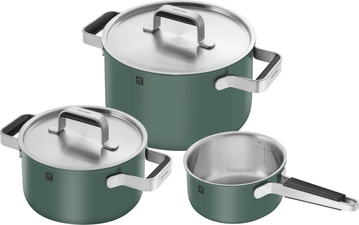 Zwilling Pure Pannenset, 3-delig - Grøn in de groep HUISHOUDEN & TUIN / Keukengerei / Koekenpannen bij TP E-commerce Nordic AB (D22564)