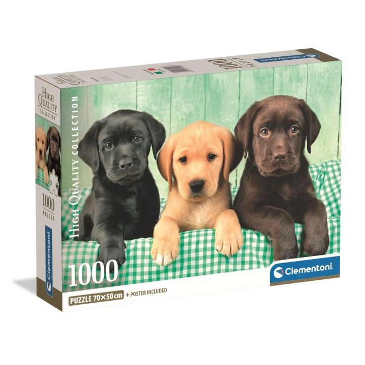 Clementoni Pussel 1000 Pcs CB High Quality Collection Three Labs in de groep SPORT, VRIJE TIJD & HOBBY / Hobby / Puzzel bij TP E-commerce Nordic AB (D22864)