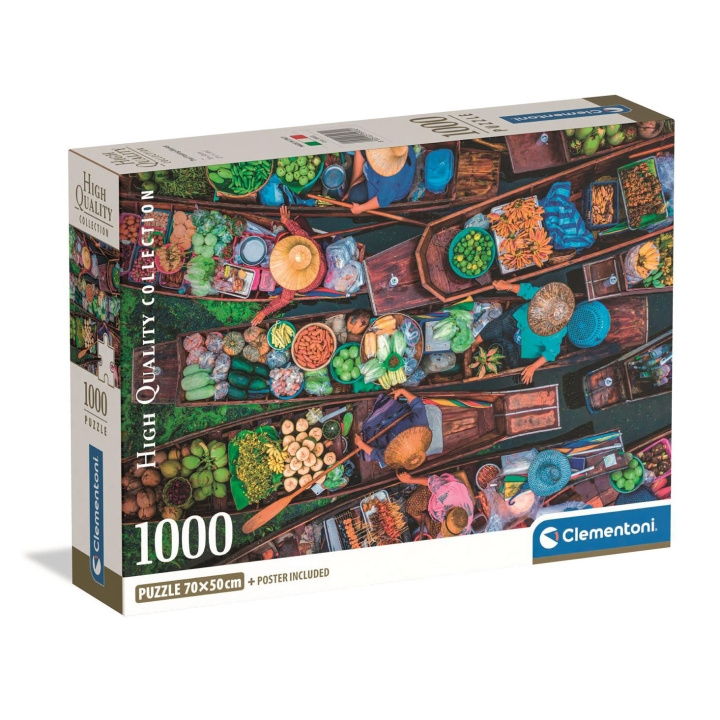 Clementoni Pussel 1000 Pcs CB High Quality Collection Thai Floating Market in de groep SPORT, VRIJE TIJD & HOBBY / Hobby / Puzzel bij TP E-commerce Nordic AB (D22875)