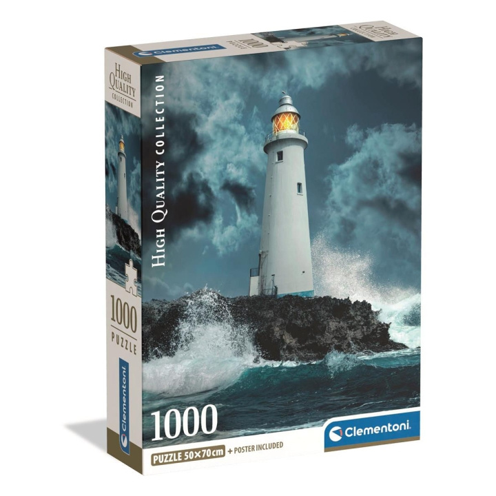 Clementoni Pussel 1000 Pcs CB Lighthouse In The Storm in de groep SPORT, VRIJE TIJD & HOBBY / Hobby / Puzzel bij TP E-commerce Nordic AB (D22877)