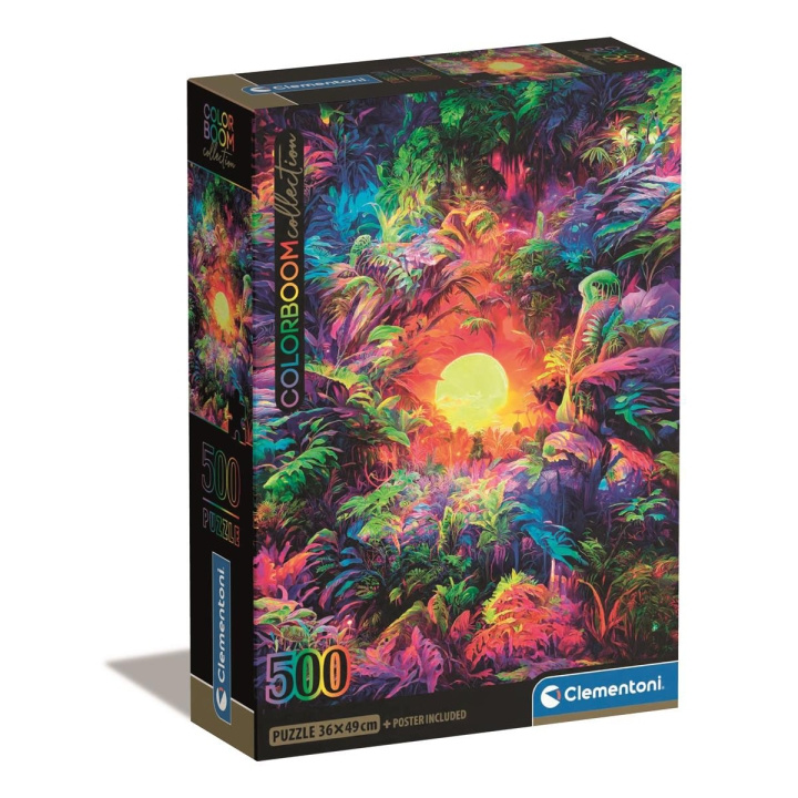 Clementoni Pussel 500 Pcs CB High Quality Collection Colorbloom Psychedelic Jungle in de groep SPORT, VRIJE TIJD & HOBBY / Hobby / Puzzel bij TP E-commerce Nordic AB (D22900)