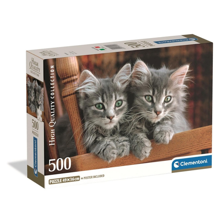 Clementoni Pussel 500 Pcs CB High Quality Collection Kittens in de groep SPORT, VRIJE TIJD & HOBBY / Hobby / Puzzel bij TP E-commerce Nordic AB (D22906)