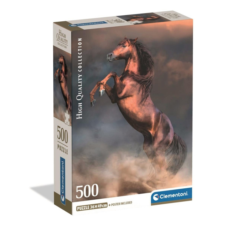 Clementoni Pussel 500 Pcs CB High Quality Collection Wild Red Stallion in de groep SPORT, VRIJE TIJD & HOBBY / Hobby / Puzzel bij TP E-commerce Nordic AB (D22910)