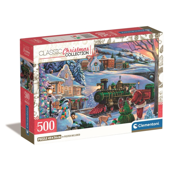 Clementoni Pussel 500 Pcs CB Christmas Train in de groep SPEELGOED, KINDER- & BABYPRODUCTEN / Speelgoed / Kinderpuzzel bij TP E-commerce Nordic AB (D22911)