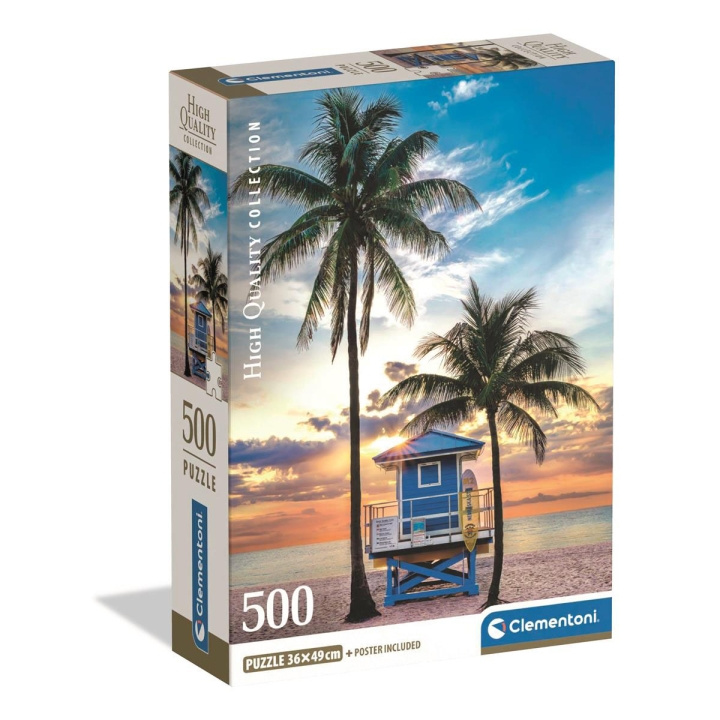 Clementoni Pussel 500 Pcs CB High Quality Collection Miami Beach Florida in de groep SPORT, VRIJE TIJD & HOBBY / Hobby / Puzzel bij TP E-commerce Nordic AB (D22914)