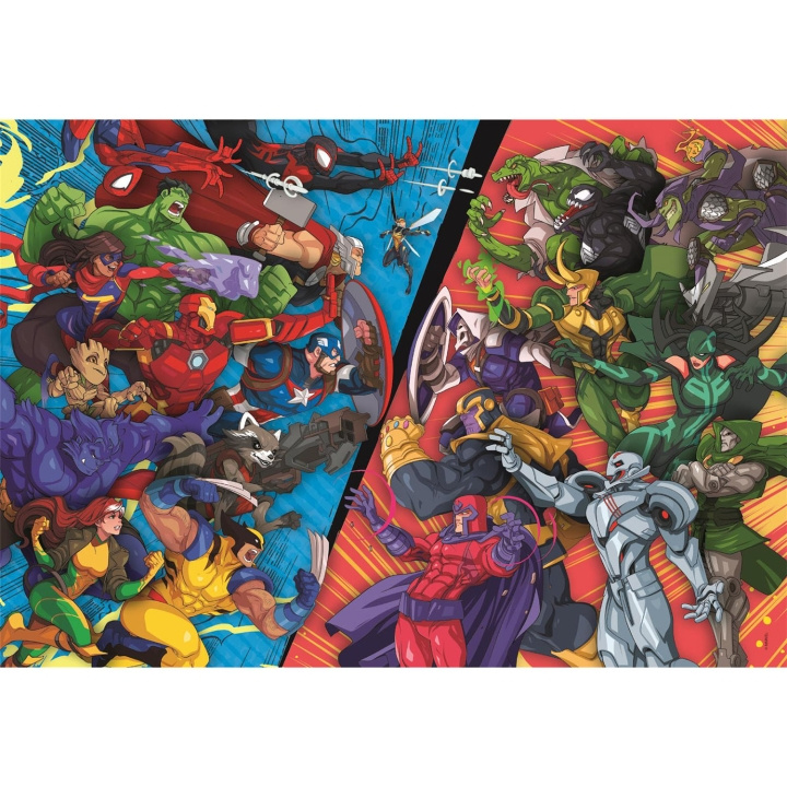 Clementoni Pussel 104 Pcs Marvel Heroes VS Villains in de groep SPORT, VRIJE TIJD & HOBBY / Hobby / Puzzel bij TP E-commerce Nordic AB (D22922)