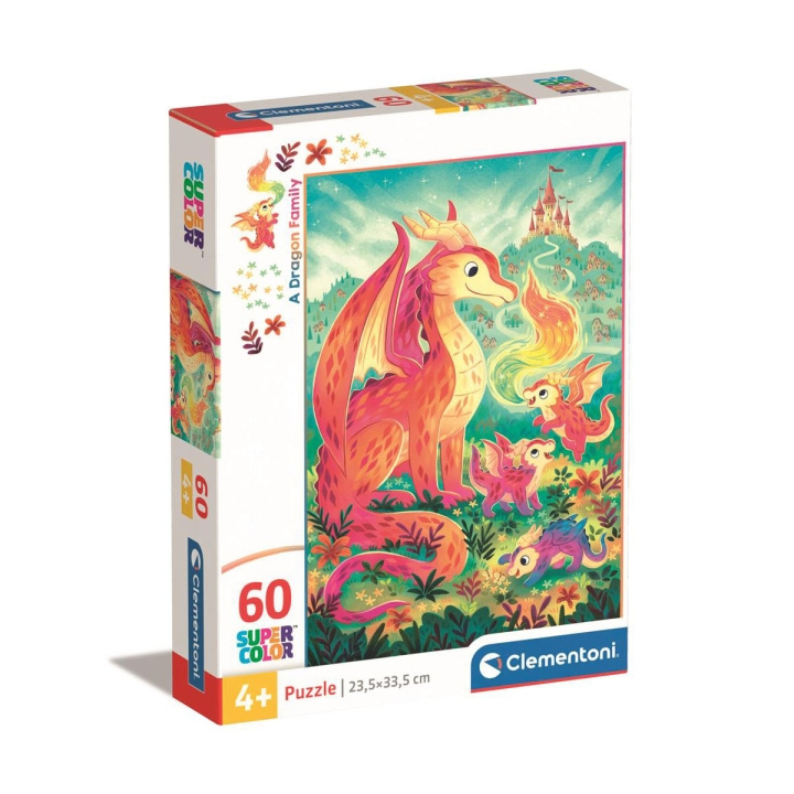 Clementoni Pussel 60 Pcs Noli A Dragon Family in de groep SPORT, VRIJE TIJD & HOBBY / Hobby / Puzzel bij TP E-commerce Nordic AB (D22937)