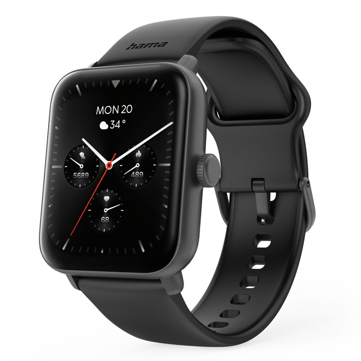Hama Smart Watch 6010 Svart in de groep SPORT, VRIJE TIJD & HOBBY / Smartwatch & Activiteitsmeters / Smartwatches bij TP E-commerce Nordic AB (D22943)