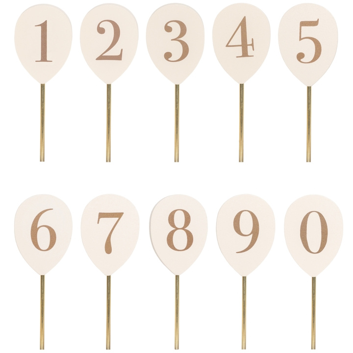 JaBaDaBaDo Sifferballonger 0-9 till ljusstake in de groep SPORT, VRIJE TIJD & HOBBY / Leuke dingen / Leuke dingen bij TP E-commerce Nordic AB (D22969)