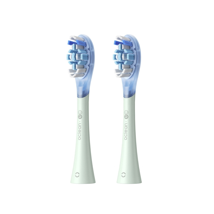 Oclean Borsthuvud Ultra Clean 2-Pack Grön in de groep BEAUTY & HEALTH / Mondverzorging / Elektrische tandenborstelaccessoires bij TP E-commerce Nordic AB (D23039)