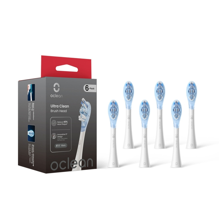 Oclean Borsthuvud Ultra Clean 6-Pack Vit in de groep BEAUTY & HEALTH / Mondverzorging / Elektrische tandenborstelaccessoires bij TP E-commerce Nordic AB (D23041)