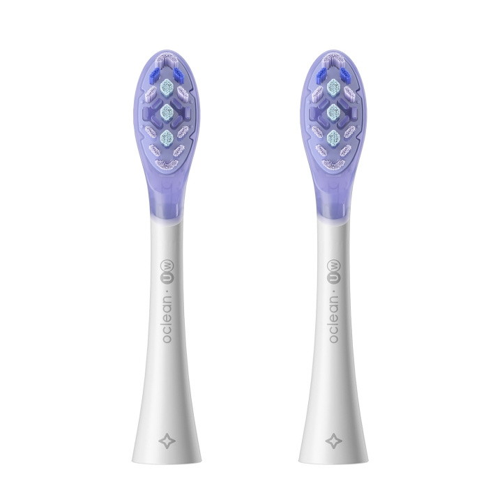 Oclean Borsthuvud Ultra White 2-Pack Vit in de groep BEAUTY & HEALTH / Mondverzorging / Elektrische tandenborstelaccessoires bij TP E-commerce Nordic AB (D23042)