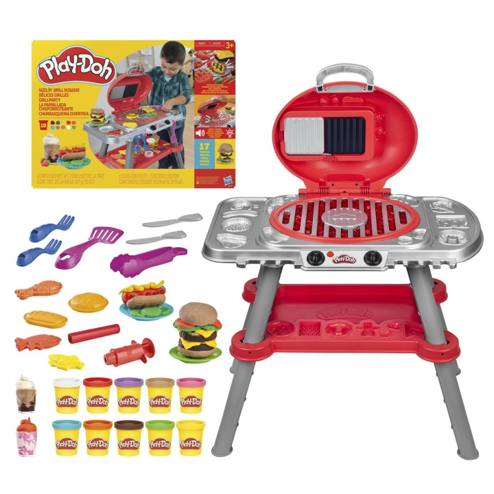 PLAY-DOH Sizzlin\' Grill Playset in de groep SPEELGOED, KINDER- & BABYPRODUCTEN / Speelgoed / Speelset bij TP E-commerce Nordic AB (D23060)