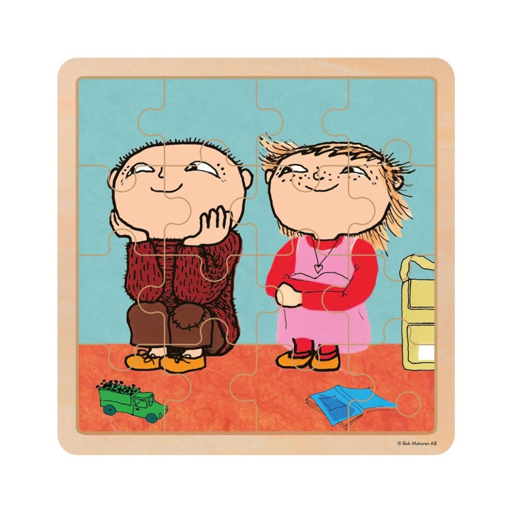 ALFONS ÅBERG Pussel 16 Pcs Wooden Puzzle Vänner in de groep SPEELGOED, KINDER- & BABYPRODUCTEN / Speelgoed / Kinderpuzzel bij TP E-commerce Nordic AB (D23216)