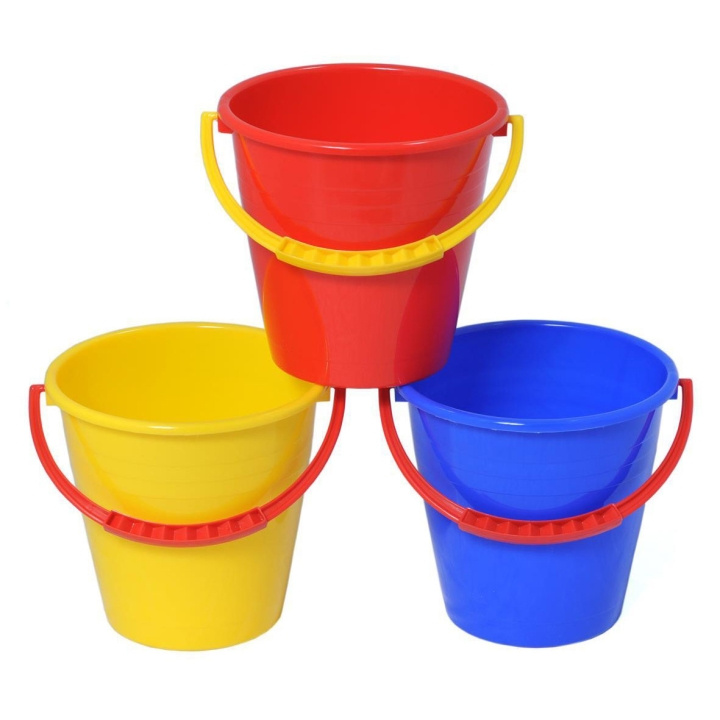Plasto Hink Hink 1,2 Lit Assorted Blå Röd Gul 14cm in de groep SPEELGOED, KINDER- & BABYPRODUCTEN / Buitenspeelgoed / Tuinspeelgoed bij TP E-commerce Nordic AB (D23221)
