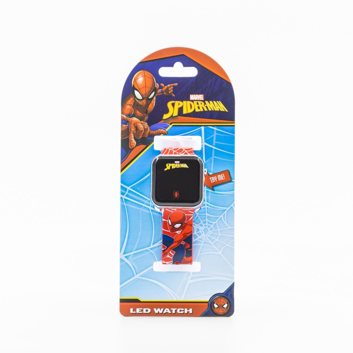 ACCUTIME Klocka LED Spiderman in de groep SPORT, VRIJE TIJD & HOBBY / Smartwatch & Activiteitsmeters / Smartwatch voor kinderen bij TP E-commerce Nordic AB (D23226)