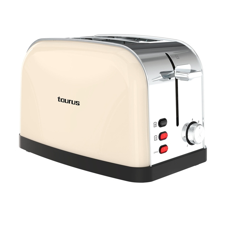 Taurus Brödrost Två Slot Vintage 2 Cream in de groep HUISHOUDEN & TUIN / Huishoudelijke apparaten / Broodroosters & Broodgrills / Broodroosters bij TP E-commerce Nordic AB (D23249)