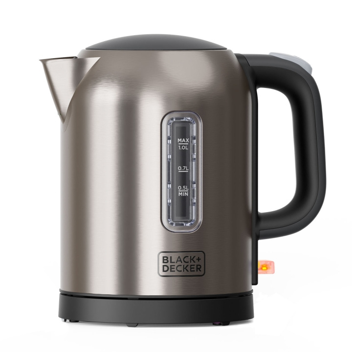 BLACK+DECKER Vattenkokare 1L 2200W Borstat Stål in de groep HUISHOUDEN & TUIN / Huishoudelijke apparaten / Water & Sap / Waterkokers bij TP E-commerce Nordic AB (D23264)