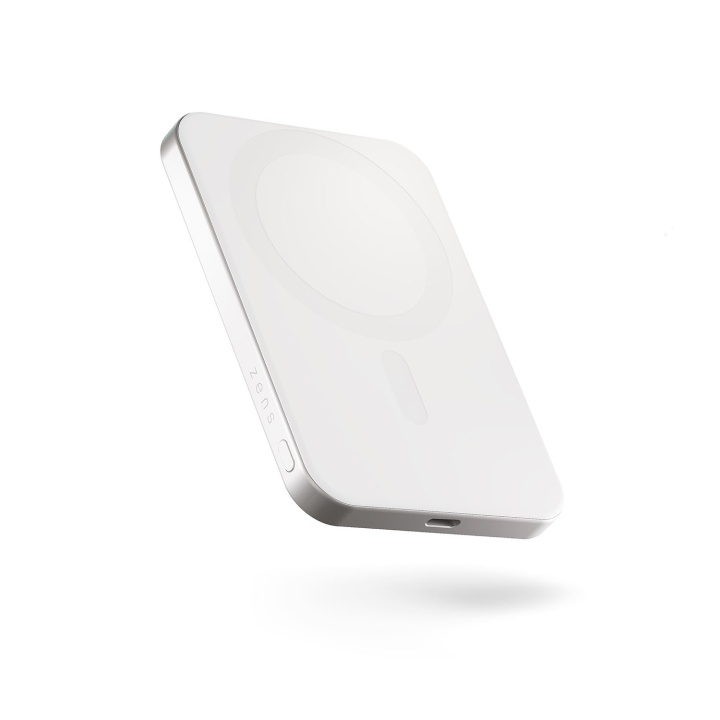 Zens Powerbank Pro 1 Slim 5.000 mAh Vit in de groep SMARTPHONE & TABLETS / Opladers & Kabels / Powerbanks bij TP E-commerce Nordic AB (D23272)