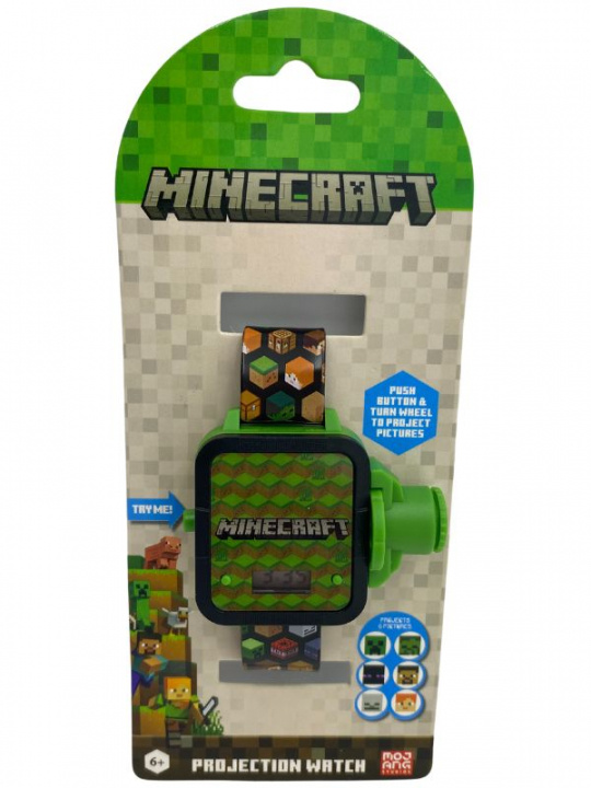 ACCUTIME Projektor Klocka LCD Minecraft in de groep SPORT, VRIJE TIJD & HOBBY / Accessoires / Klokken bij TP E-commerce Nordic AB (D23278)
