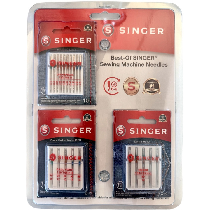 Singer Symaskinsnålar Paket in de groep HUISHOUDEN & TUIN / Huishoudelijke apparaten / Naaimachine & Accessoires / Accessoires voor naaimachines bij TP E-commerce Nordic AB (D23303)