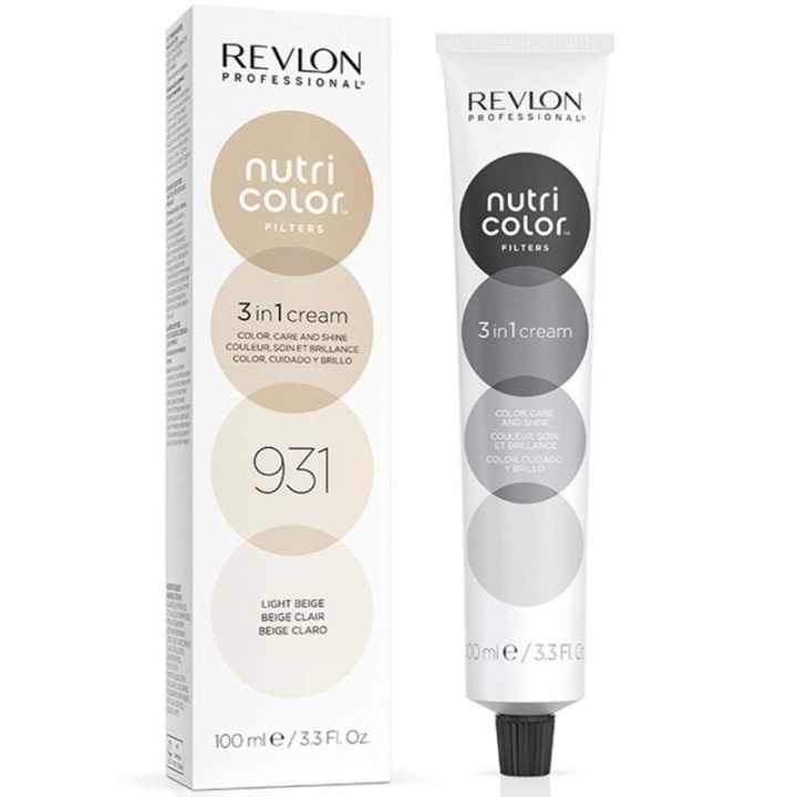 Revlon Nutri Color 931 Light Beige 100ml in de groep BEAUTY & HEALTH / Haar & Styling / Haarverzorging / Haarverf / Haarverf & Kleurbommen bij TP E-commerce Nordic AB (D23330)