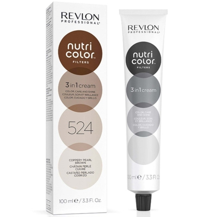 Revlon Nutri Color 524 Coppery Pearl Brown 100ml in de groep BEAUTY & HEALTH / Haar & Styling / Haarverzorging / Haarverf / Haarverf & Kleurbommen bij TP E-commerce Nordic AB (D23331)