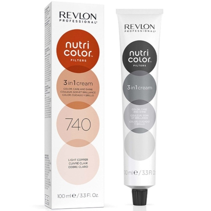 Revlon Nutri Color 740 Light Copper 100ml in de groep BEAUTY & HEALTH / Haar & Styling / Haarverzorging / Haarverf bij TP E-commerce Nordic AB (D23332)